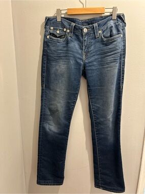 True Religion Slim Straight Jeans Size 30 Medium Wash